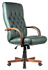 Кресло для руководителя M 175 A зеленая кожа - фото 2